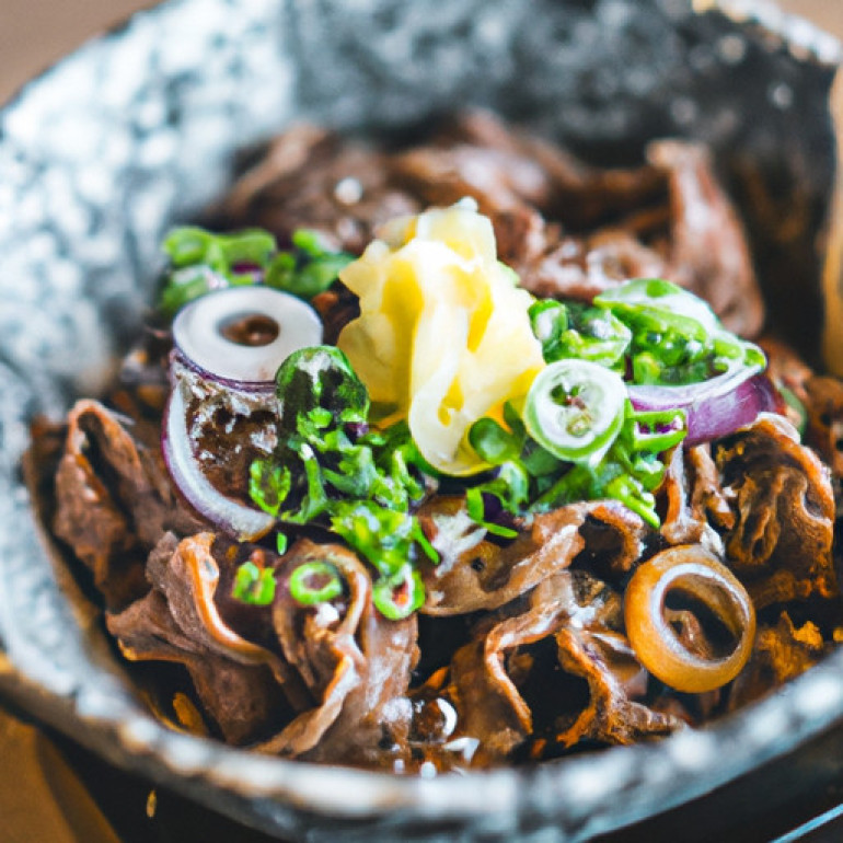 Savory Japanese Beef Bowl Recipe: Try Gyudon Delight!