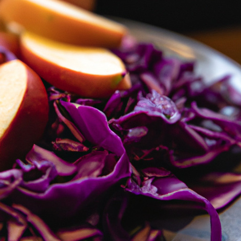 Savory Apple Infused Red Cabbage Delight