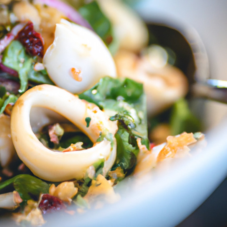 Savory Calamari Delight: A Delicious Warm Salad
