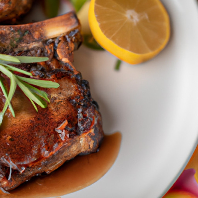 Delicious Grilled Pork Chops with a Southern Sweet Twist