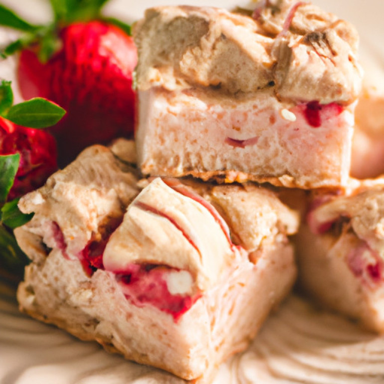Decadent Strawberry Marshmallow Blondies: A Sweet Delight