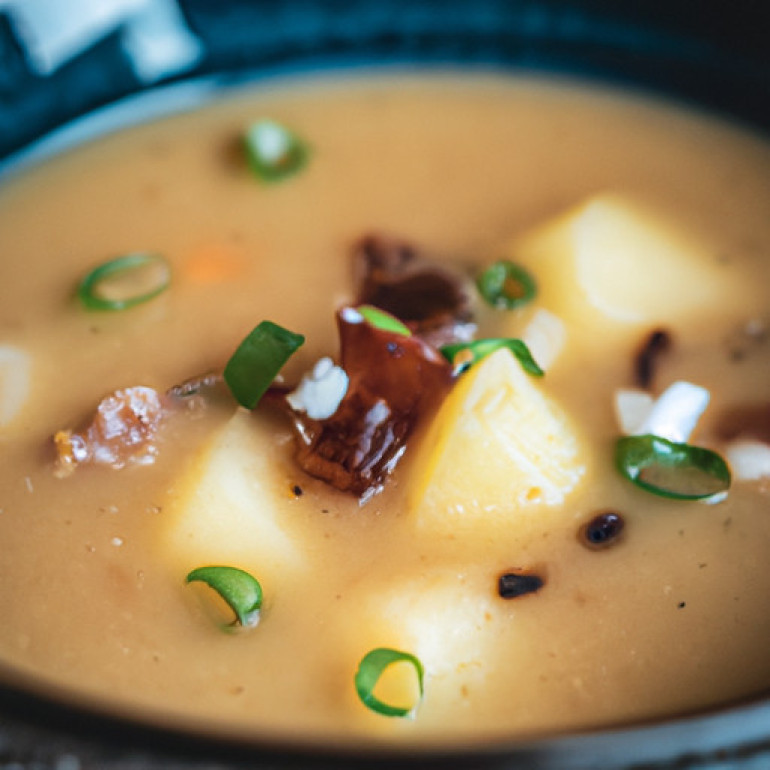 Savory Smoky Potato Soup Recipe for Vegetarians