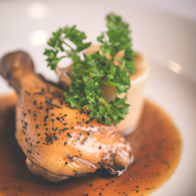 Whiskey-infused Chicken with a Subtle Sweetness