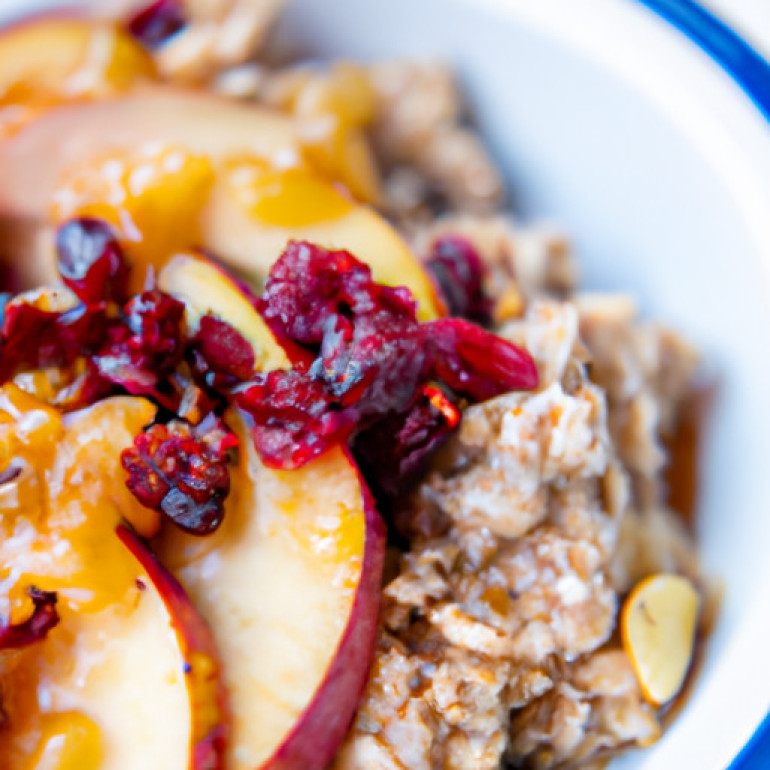 Deliciously Sweet Cranberry Apple Oatmeal