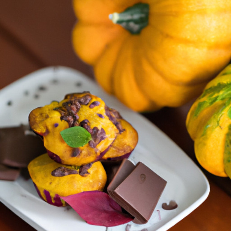 Irresistible Dark Chocolate Chip Pumpkin Muffins: A Delectable Treat