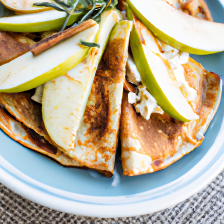 Delicious Apple Cinnamon Brie Quesadilla Recipe