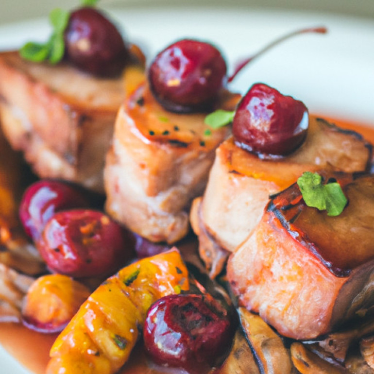 Savory Pork with Sweet Pluots: A Flavorful Fusion