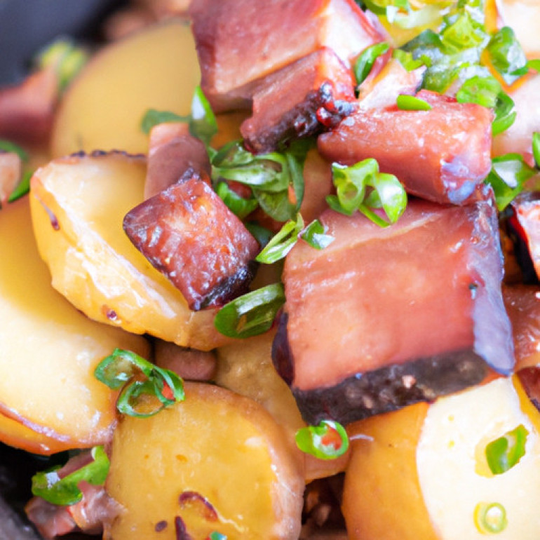 Delicious Brown Sugar Ham and Potato Skillet Recipe