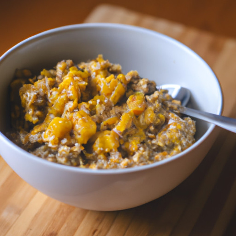 Speedy Pumpkin Oat Breakfast Bowl