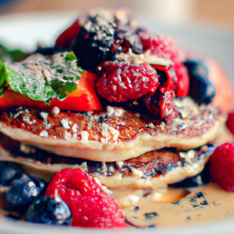 Irresistible Berry Soy Pancakes: A Hearty and Flavorful Breakfast Option