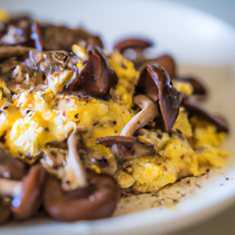 Savory Wild Mushroom Scrambled Eggs Recipe
