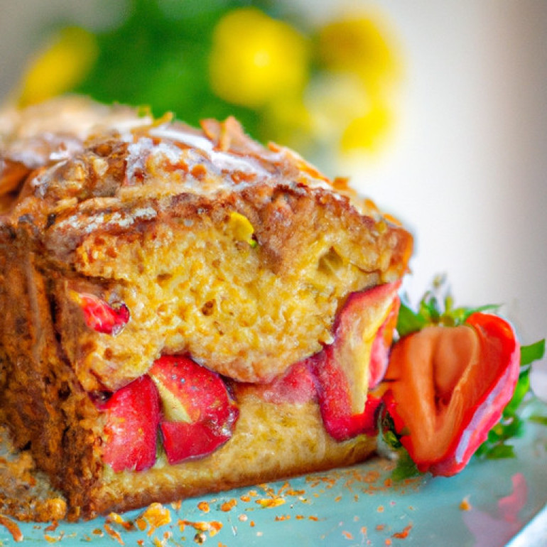 Ultimate Strawberry Almond Coffee Cake Recipe - Irresistibly Delicious and Guilt-Free Treat!