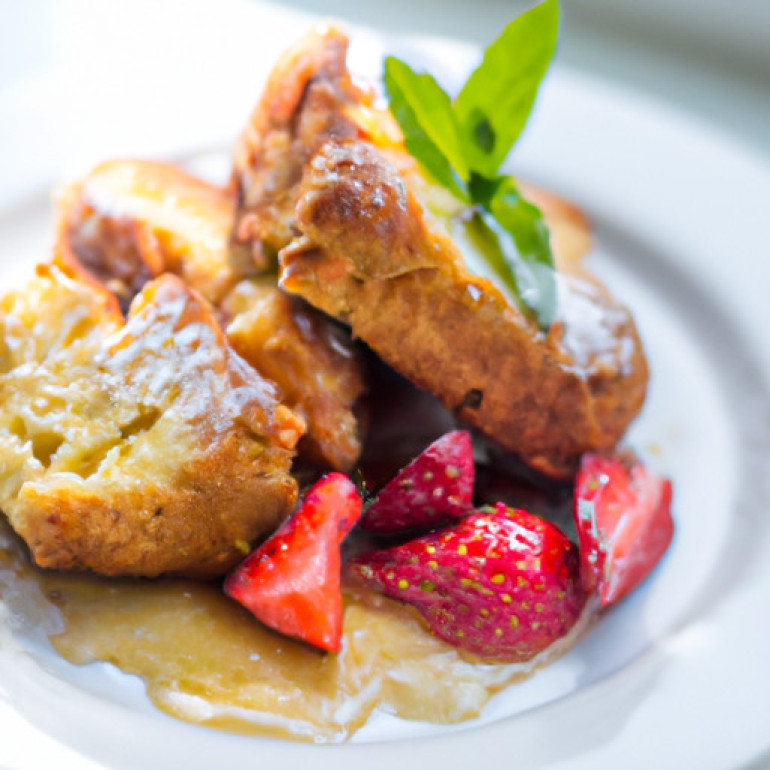 Heavenly French Toast Made with Angel Food Cake