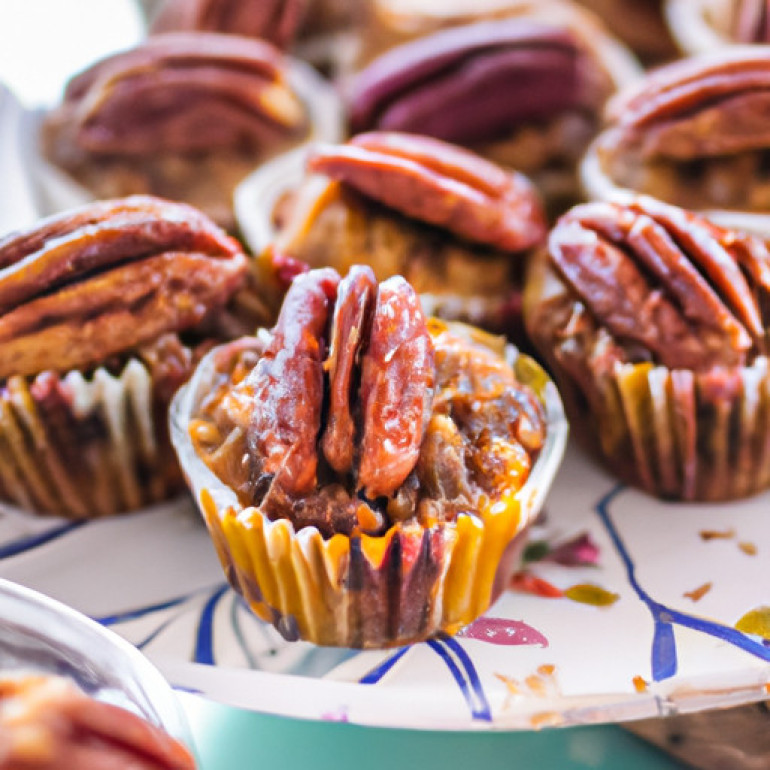Delicious Pecan Muffins with a Gooey Twist