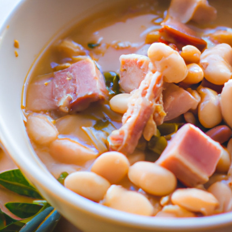 Savory Slow Cooker White Bean and Ham Soup Recipe