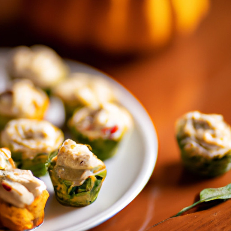 Savory Pumpkin Muffins with Creamy Cheese Filling - A Delectable Twist