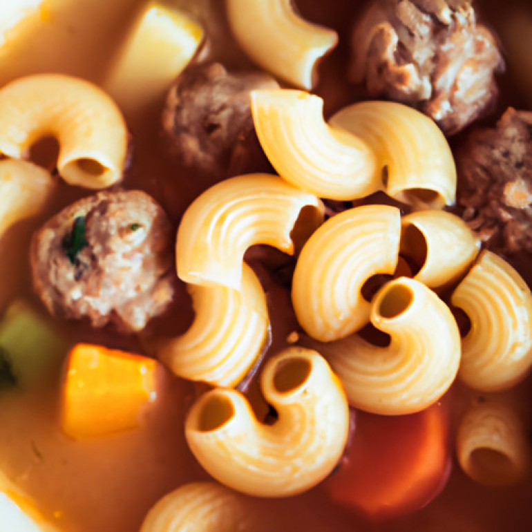 Savory Meatball Macaroni Soup Recipe: A Delectable Comfort Food