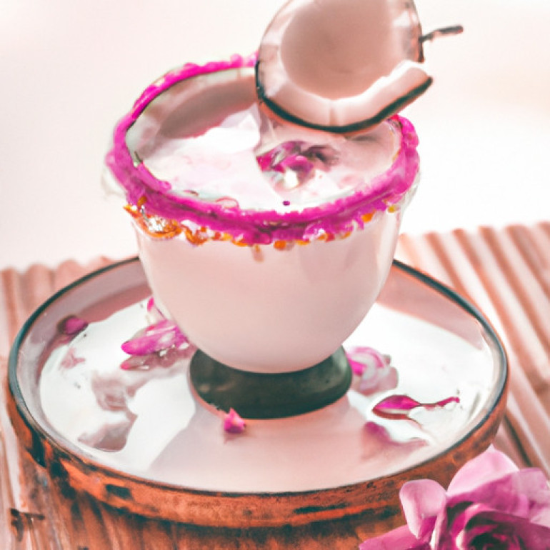 Sumptuous Coconut Rose Milkshake Recipe