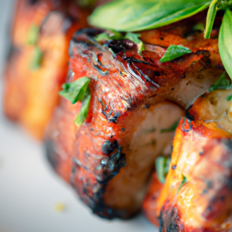 Succulent Grilled Pork Chops with a Sweet Glaze