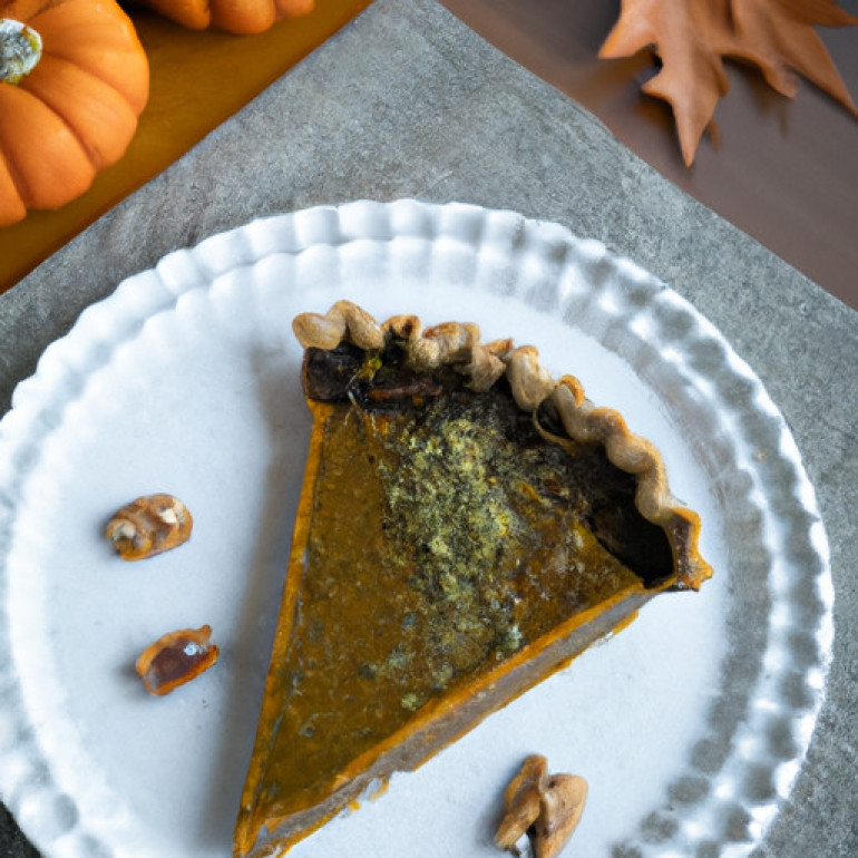Ultimate Pumpkin Pie with Vanilla and Walnut Crunch