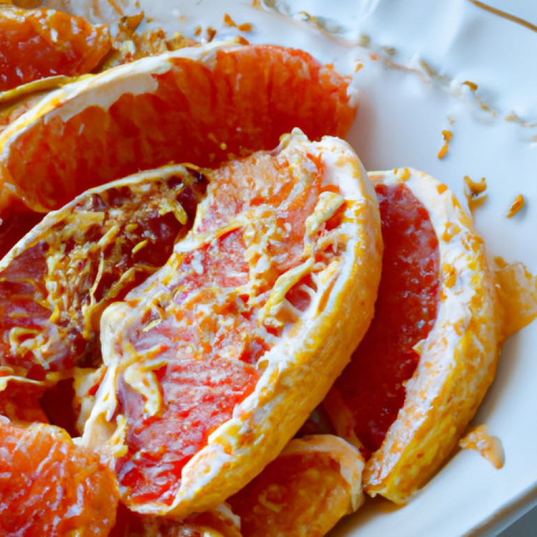 Zesty Citrus Delight: Broiled Grapefruit Crisp