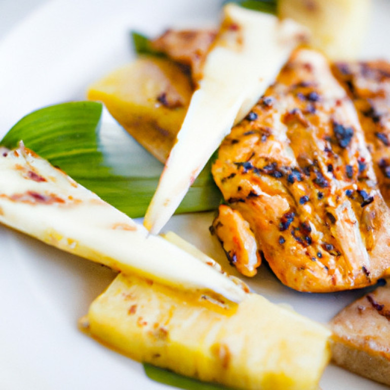 Delicious Tropical Chicken with Grilled Pineapple: A Taste of Paradise