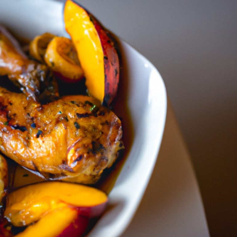 Spicy Chicken and Peach Fusion Delight
