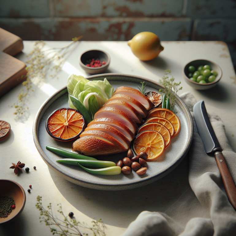 Succulent Smoked Citrus Goose Delight