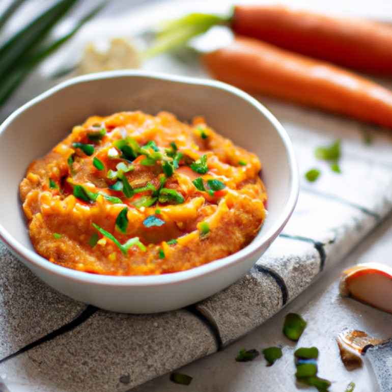 Velvety Carrot and Sweet Potato Puree: A Delectable Blend