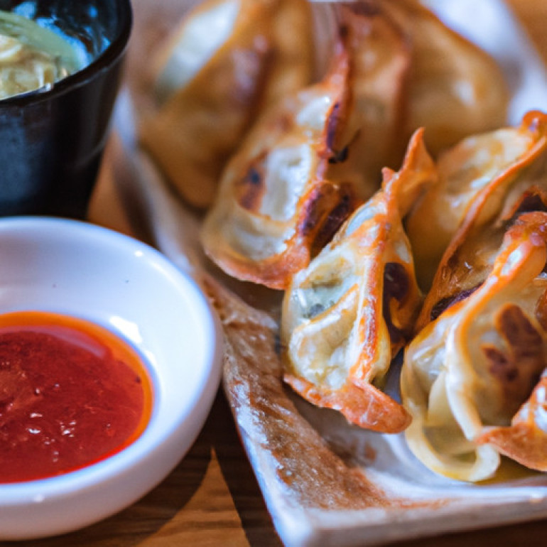 Savory Pork Gyoza with Delicious Dip