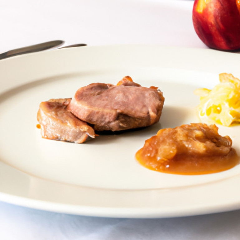 Savory Pork Medallions with Zesty Ginger-Apple Sauce