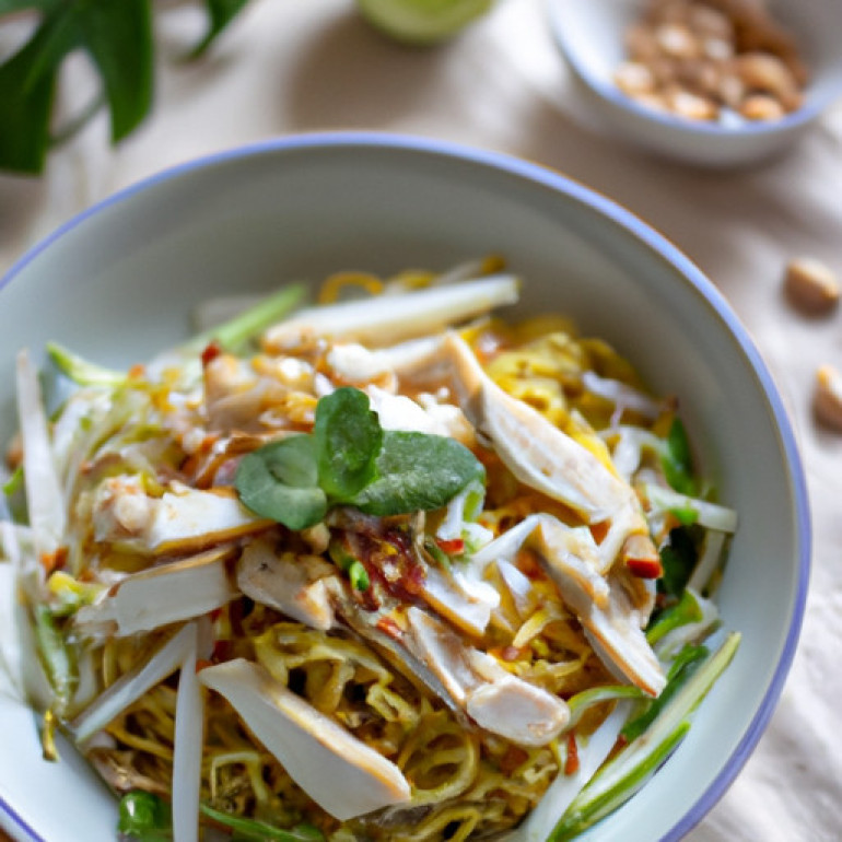 Ultimate Chicken Noodle Salad: A Flavorful Twist with Peanut-Ginger Dressing