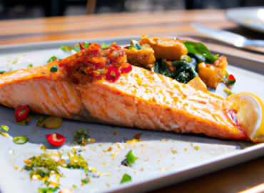 Sizzling Garlic Chili BBQ Salmon Delight