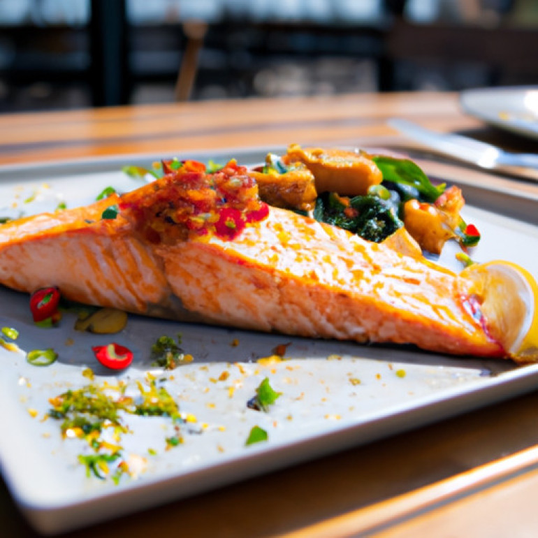 Sizzling Garlic Chili BBQ Salmon Delight