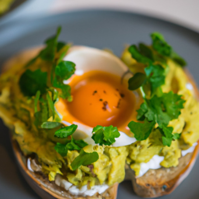 Satisfying Avocado Toast with Eggs: A Simple Breakfast Delight