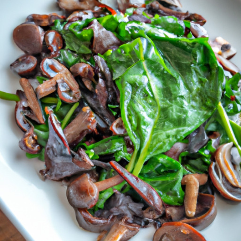 Savory Balsamic Mushroom Spinach Medley