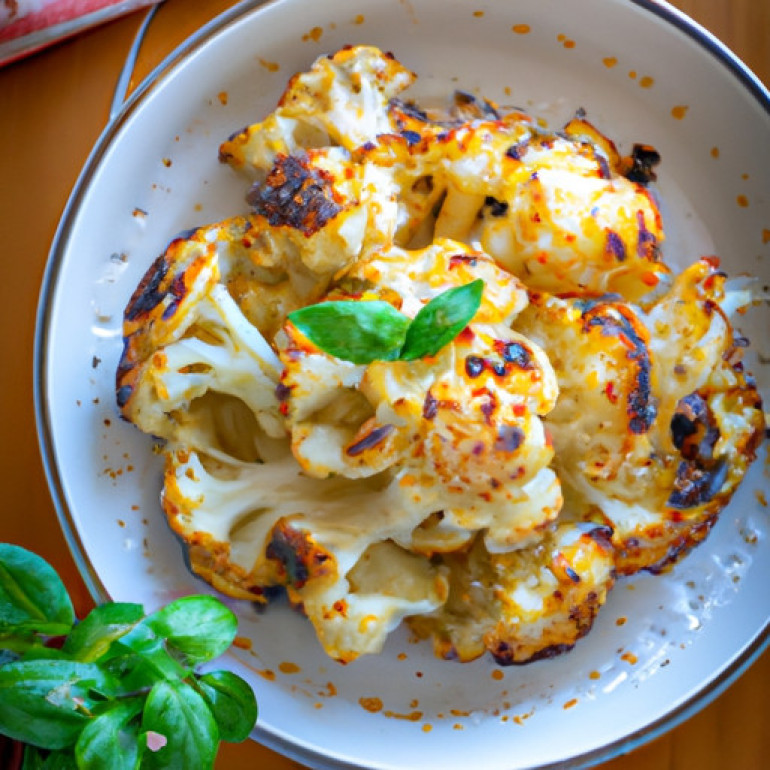 Savory Parmesan Roasted Cauliflower Delight