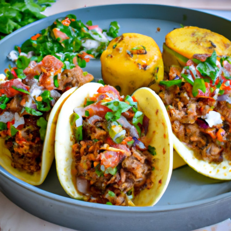 Succulent Stewed Taco Burgers by Sarah
