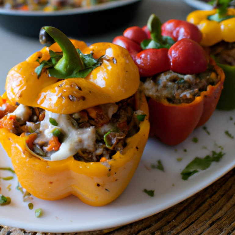 Savory Southwest-Style Stuffed Bell Peppers: A Low-Carb Delight