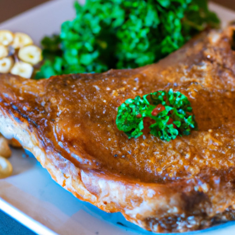 Tasty Solo Meal: Garlic and Herb Pork Chop Delight