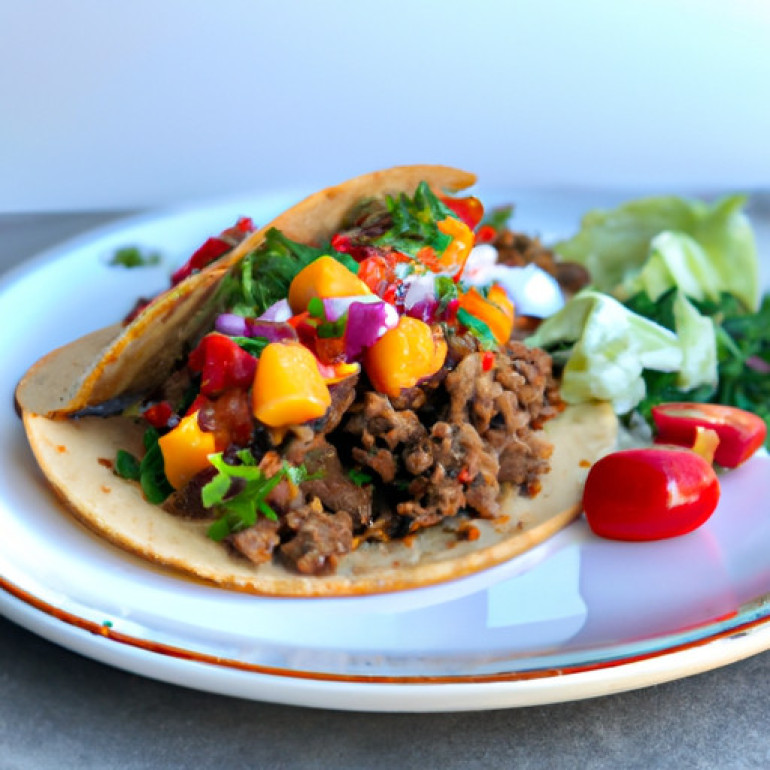 Savory Ground Beef Taco Flatbread: A Delicious Twist!