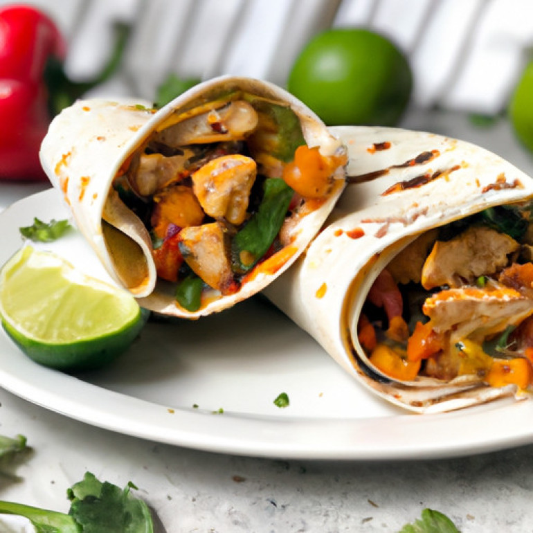 Savor the Flavor: Chicken Burritos Delight