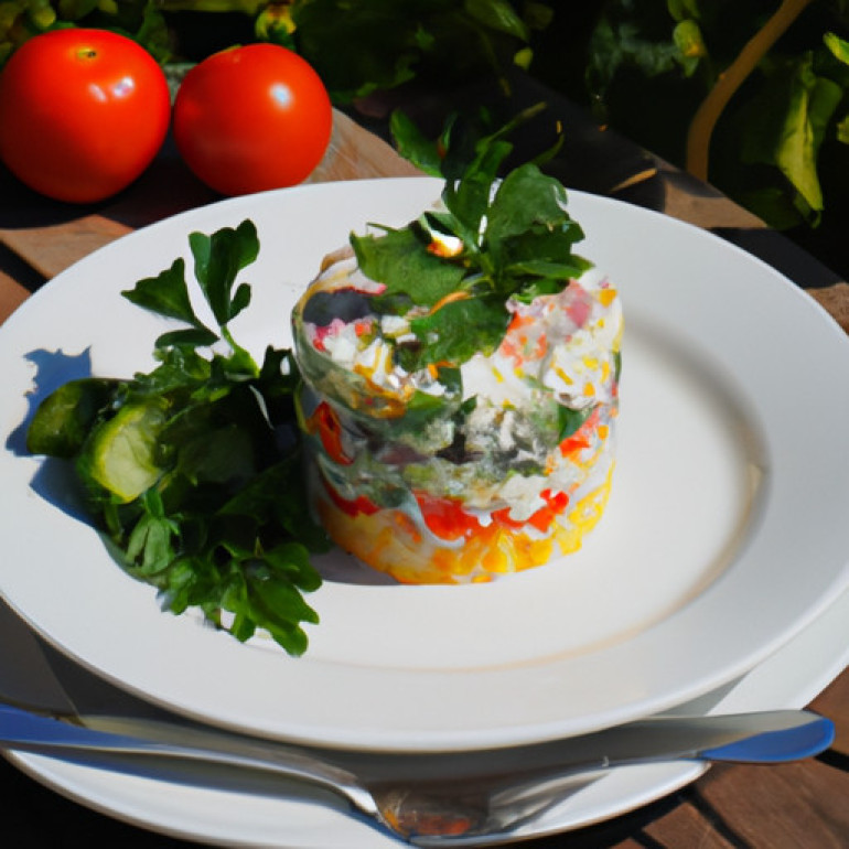 Savor the Classic Russian Garden Salad Recipe