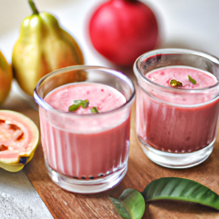 Exotic Pomegranate Guava Fusion Smoothie Recipe