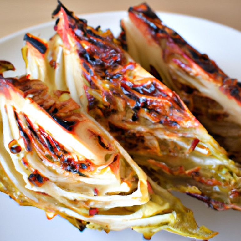 Savor the Flavor: Roasted Cabbage Wedges with a Sweet and Spicy Twist