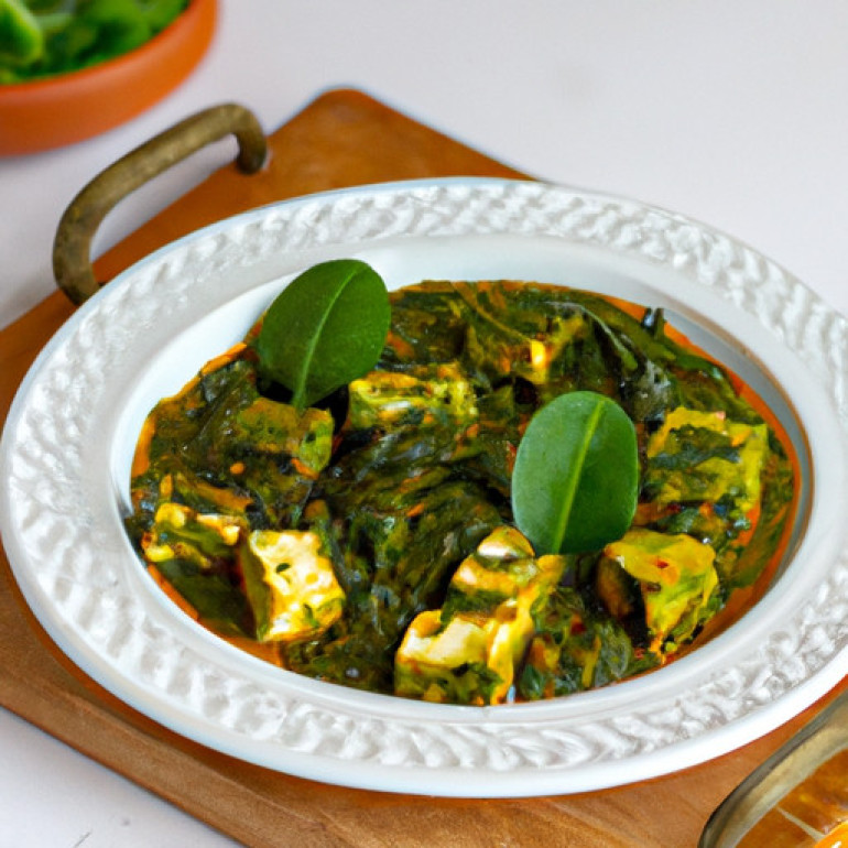 Ultimate Spinach Delight: Paneer in Creamy Curry