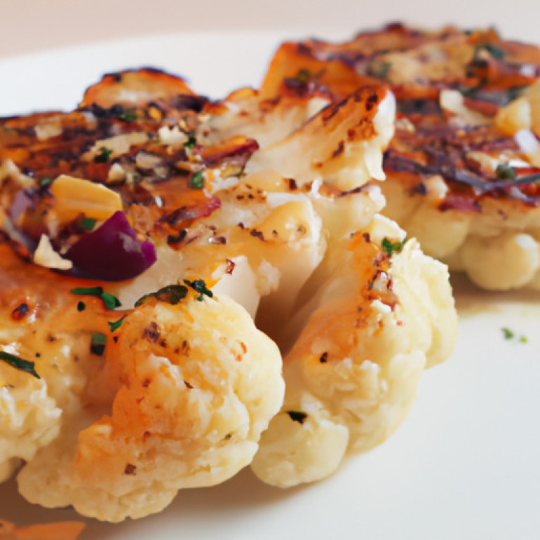 Savor the Flavors: Mediterranean Cauliflower Steaks Unleashed!