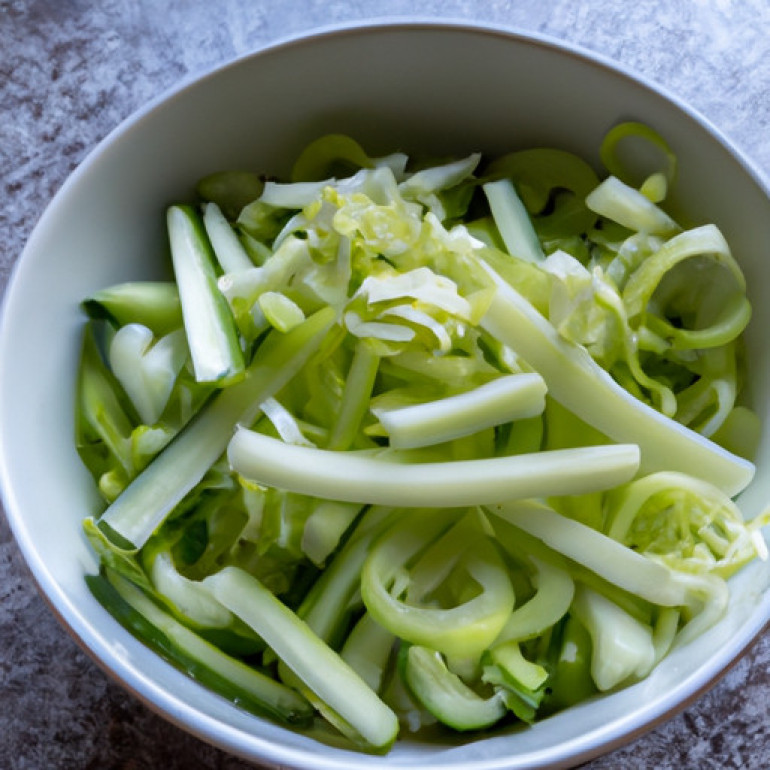Crispy Coleslaw: Refreshing Twist with Peppery Greens & Crunchy Veggies