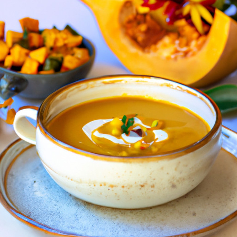 Creamy Coconut Butternut Squash Soup made in Instant Pot®