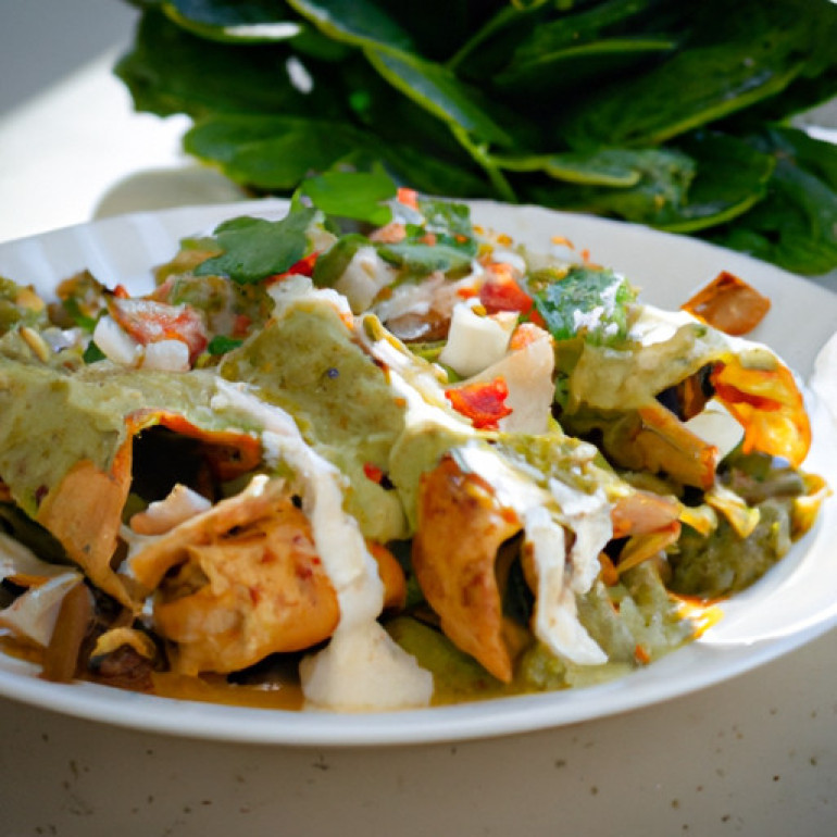 Savor the Flavor: Zesty Chicken Enchiladas with Tangy Tomatillo Sauce